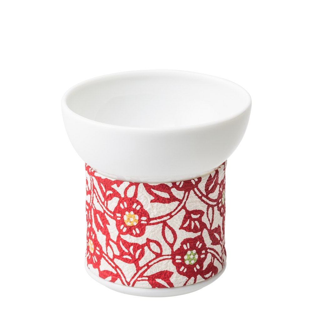 ハーモニー タンブラーT 花唐草 レッド