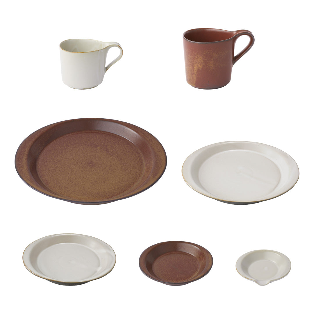 デュエット プレート (L) ブラウン – 株式会社セラミック・ジャパン