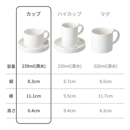 モデラート  カップソーサー ホワイト