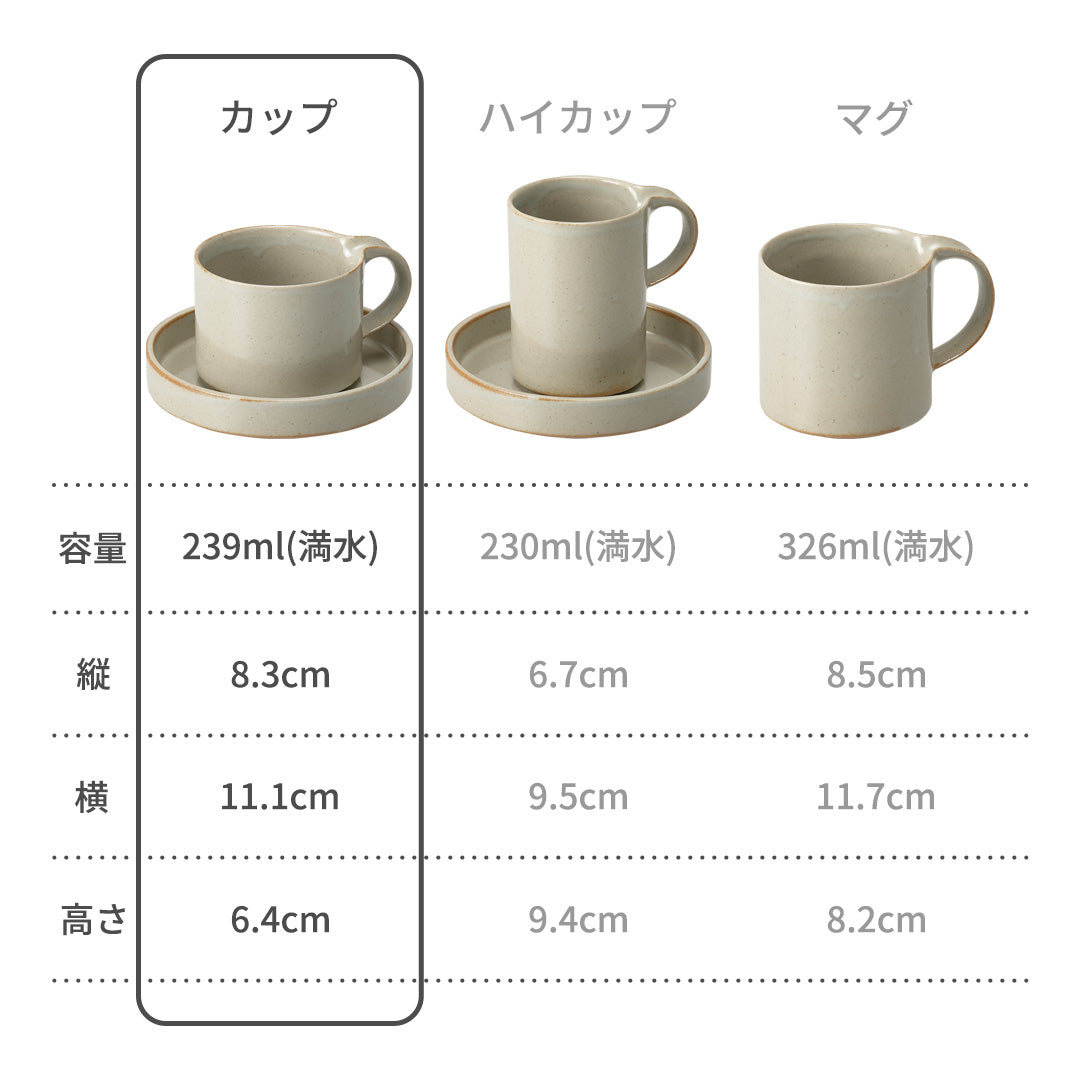 モデラート  カップソーサー グレー