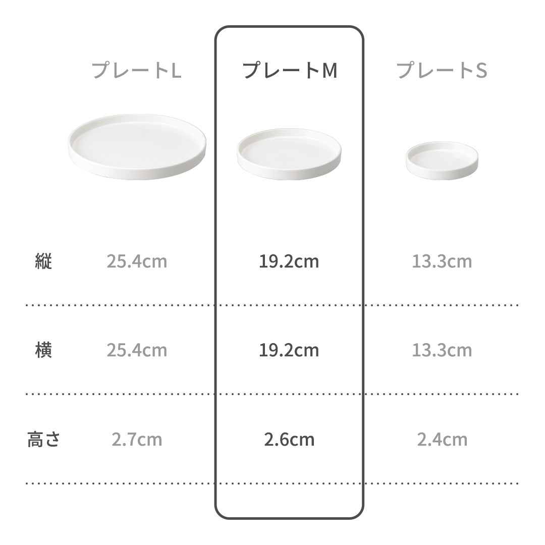 モデラート プレート (M) ホワイト